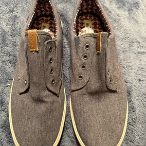 Ben Sherman Gray Canvas Oxfords